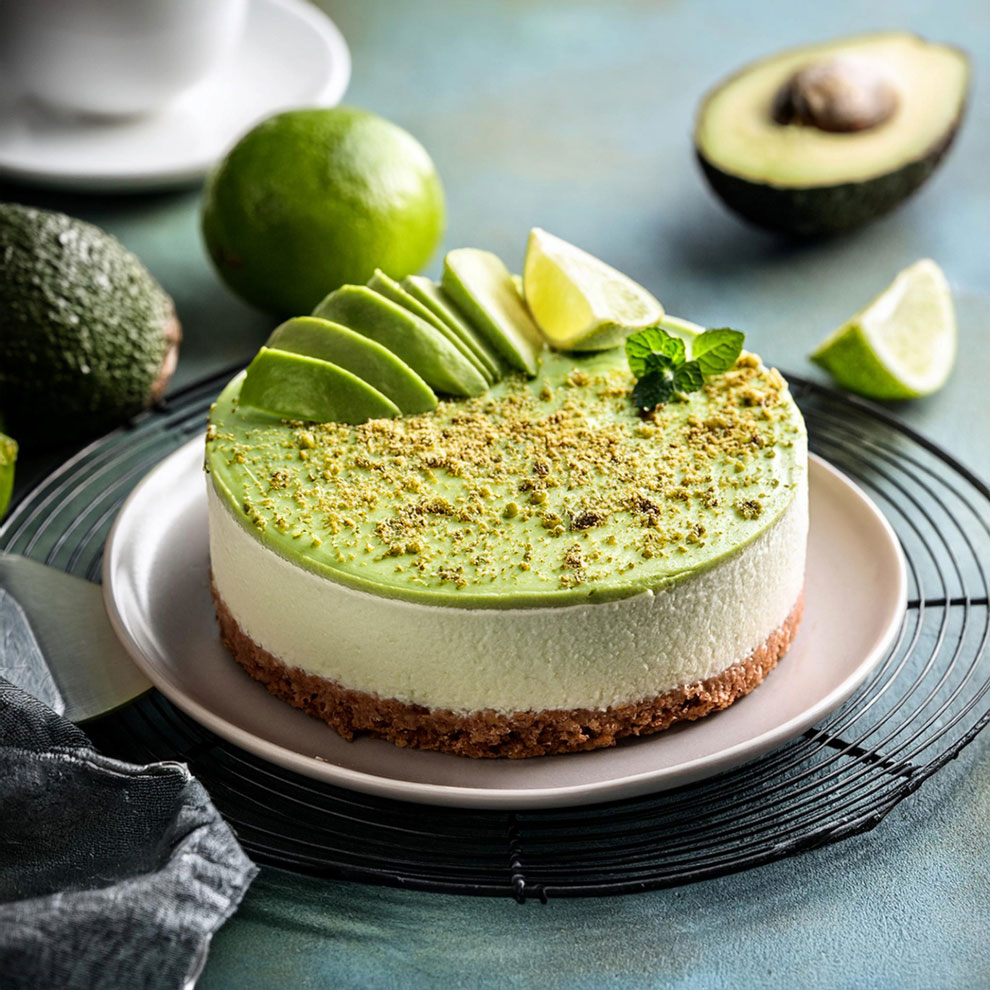 chesse-cake avocado lime cheesecake